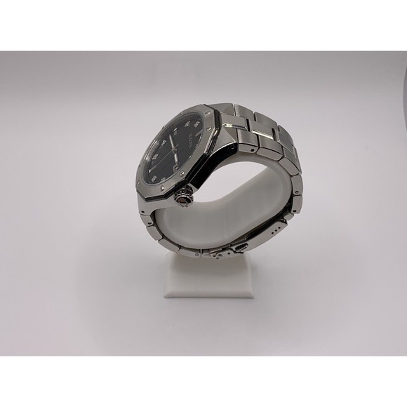Bulova Men's Quartz Diamond Accent Black Dial Date Display 44mm Watch 98D103 - Picture 4 of 16